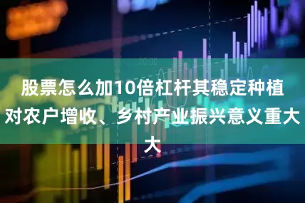 股票怎么加10倍杠杆其稳定种植对农户增收、乡村产业振兴意义重大