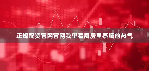 正规配资官网官网我望着厨房里蒸腾的热气